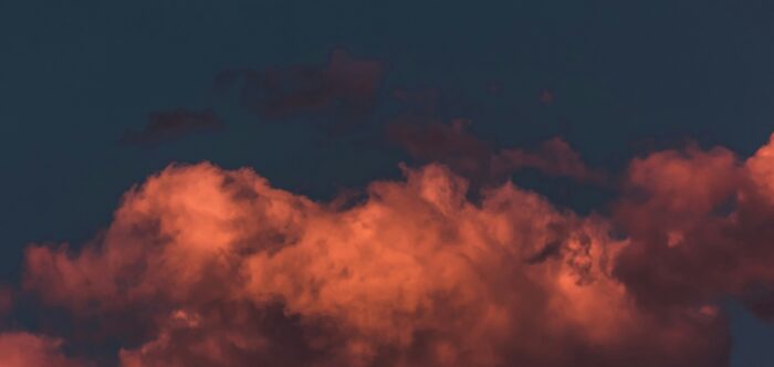 Photo of the moon and clouds